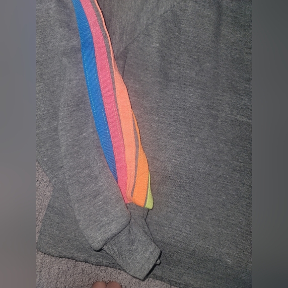 Aviator Nation Bolt Cropped Sweatshit Medium - Picture 9 of 9